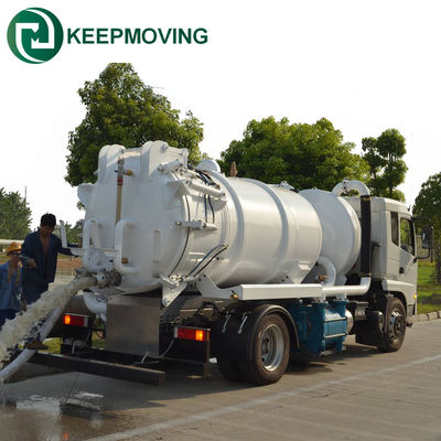 qualidade  Dongfeng new to 10CBM vacuum sewage suction truck septic tank vacuum sewage suction truck 4CBM fábrica